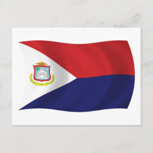 Sint Maarten Vlag Postkaart