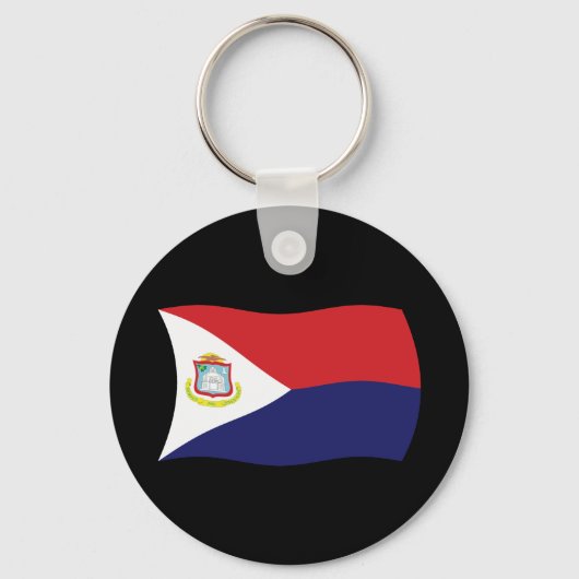 Sint Maarten Vlag Sleutelhanger (Voorkant)