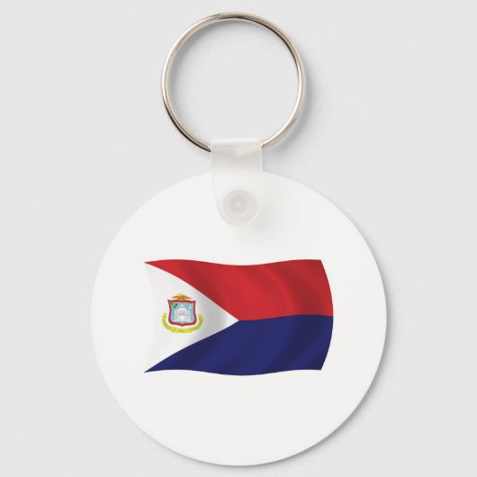 Sint Maarten Vlag Sleutelhanger (Voorkant)