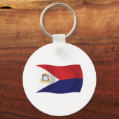 Sint Maarten Vlag Sleutelhanger (Voorkant)