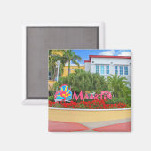 Sint Maarten, Welkomstbord, fotografie, Nederlands Magneet (Voorkant / Achterkant)