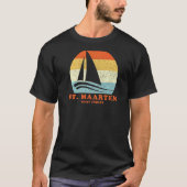 Sint Maarten West-Indië  zeilboot Va T-shirt (Voorkant)