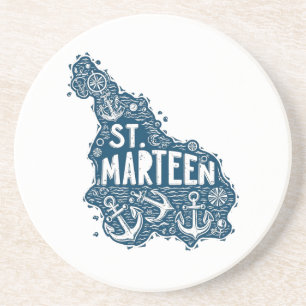 SINT MAARTEN ZANDSTEEN ONDERZETTER