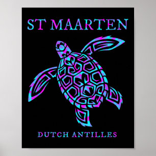 Sint Maarten Zeeschildpad Jongens Meisjes Dames Va Poster