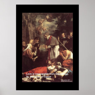 Sint-Macarius van het Egyptische Poster van liefde