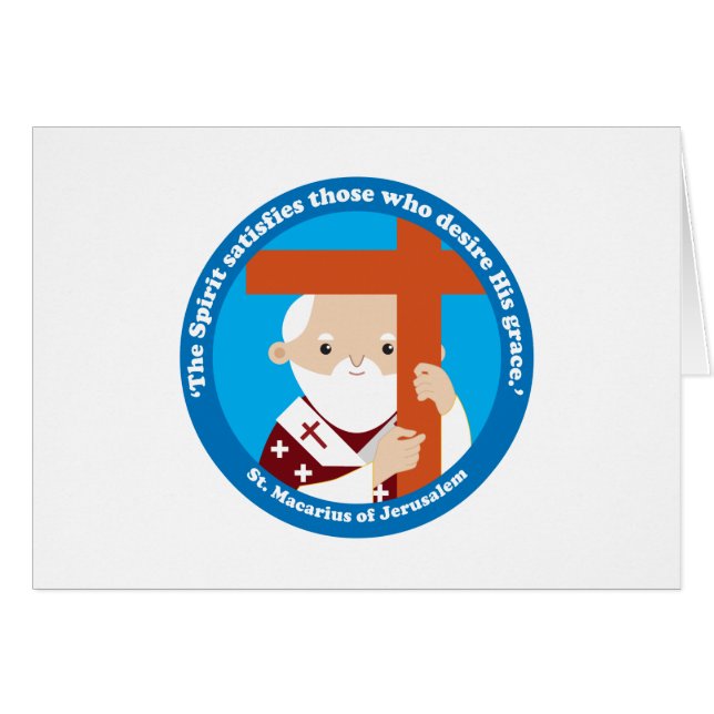 Sint-Macarius van Jeruzalem (Voorkant Horizontaal)