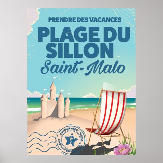 Sint-Malo, Franse reisposter Poster (Voorkant)