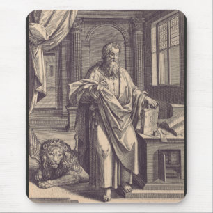 Sint Marcus de Evangelist Apostolische Inkt Heilig Muismat
