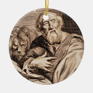 Sint Marcus de Evangelist en Martelaar Keramisch Ornament