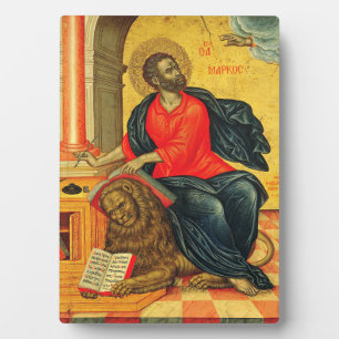 Sint Marcus de Evangelist orthodoxe icoon Fotoplaat