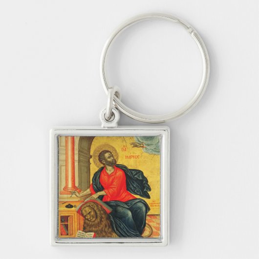 Sint Marcus de Evangelist orthodoxe icoon Sleutelhanger (Voorkant)