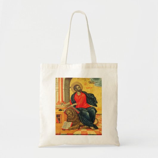 Sint Marcus de Evangelist orthodoxe icoon Tote Bag (Voorkant)