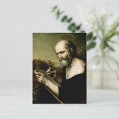 Sint Marcus de Evangelist Premium Venetiaanse Maje Briefkaart (Staand voorkant)