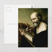 Sint Marcus de Evangelist Premium Venetiaanse Maje Briefkaart (Voorkant / Achterkant)