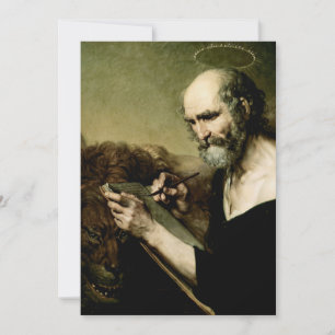 Sint Marcus de Evangelist Premium Venetiaanse Maje Feestdagenkaart