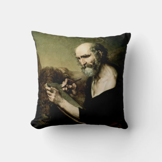 Sint Marcus de Evangelist Premium Venetiaanse Maje Kussen (Voorkant)