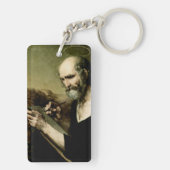 Sint Marcus de Evangelist Premium Venetiaanse Maje Sleutelhanger (achterkant)
