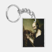 Sint Marcus de Evangelist Premium Venetiaanse Maje Sleutelhanger (Voorkant Links)