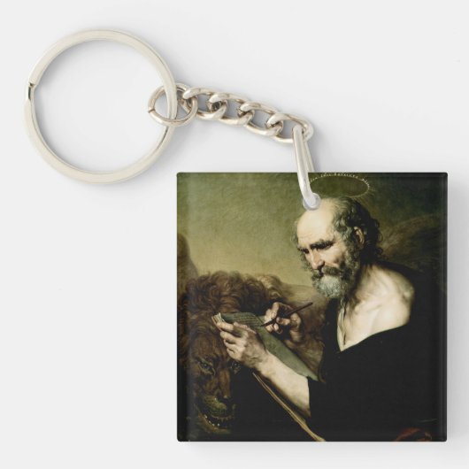 Sint Marcus de Evangelist Premium Venetiaanse Maje Sleutelhanger (voorkant)