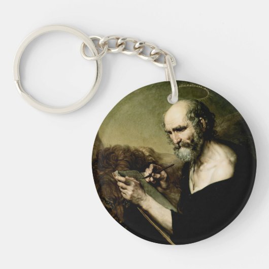 Sint Marcus de Evangelist Premium Venetiaanse Maje Sleutelhanger (Voorkant)