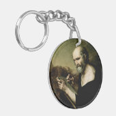 Sint Marcus de Evangelist Premium Venetiaanse Maje Sleutelhanger (Voorkant Links)