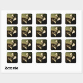 Sint Marcus de Evangelist Premium Venetiaanse Maje Vierkante Sticker (Vel)