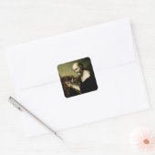 Sint Marcus de Evangelist Premium Venetiaanse Maje Vierkante Sticker (Envelop)