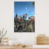 Sint-Marcus en lamp, Venetië, Italië Poster (Keuken)
