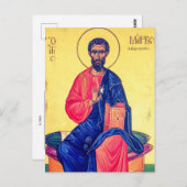 Sint-Marcus orthodox Christelijk icoon Briefkaart (Voorkant / Achterkant)