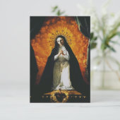 Sint Margaret Mary Alacoque Bedankkaart (Staand voorkant)