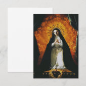 Sint Margaret Mary Alacoque Bedankkaart (Voorkant / Achterkant)