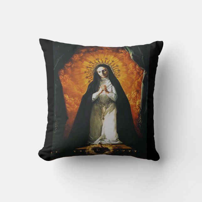 Sint Margaret Mary Alacoque Kussen (Voorkant)