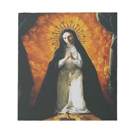Sint Margaret Mary Alacoque Notitieblok (Voorkant)
