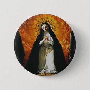 Sint Margaret Mary Alacoque Ronde Button 5,7 Cm