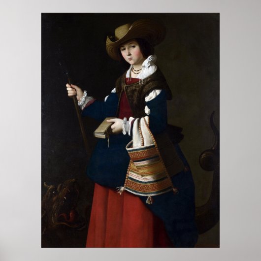 Sint Margaretha als herderin Poster (Voorkant)