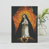 Sint-Margaretha Maria Alacoque Bedankkaart (Staand voorkant)