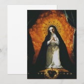 Sint-Margaretha Maria Alacoque Bedankkaart (Voorkant / Achterkant)