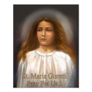 Sint Maria Goretti, Martyr voor Zuiverheid, Foto Afdruk