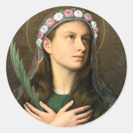 Sint Maria Goretti Ronde Sticker