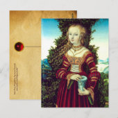 SINT MARIA MAGDALENA Detail ,Perkament Briefkaart (Voorkant / Achterkant)