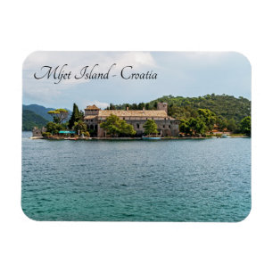 Sint-Mariaklooster op het eiland Mljet - Kroatië Magneet