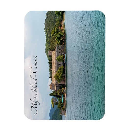 Sint-Mariaklooster op het eiland Mljet - Kroatië Magneet (Verticaal)