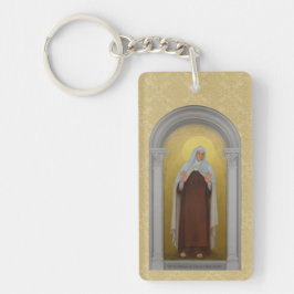 Sint-Mariam van Jesus Crucified Carmelite Prayer Sleutelhanger