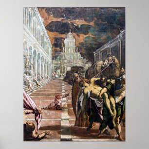 Sint-Mark's lichaam naar Venetië gebracht door Jac Poster