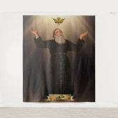 Sint Maron مَارُون beschermheer van de Maronitisch Wandkleed (Voorkant)