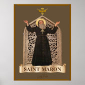 Sint maron maronite Pictogram Extra groot 40,00 x  Poster (Voorkant)