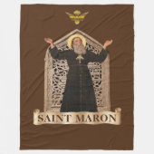 Sint-Maron (Maroun) مَ رُ ن maronitische kerk Fleece Deken (Voorkant)