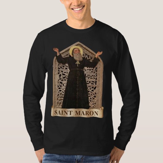 Sint-Maron (Maroun) مَ رُ ن maronitische kerk T-shirt (Voorkant)