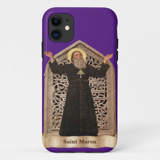 Sint Maron, Patroon van de Maronitische Katholieke Case-Mate iPhone Case (Achterkant)