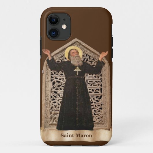 Sint Maron, Patroon van de Maronitische Katholieke Case-Mate iPhone Case (Achterkant)
